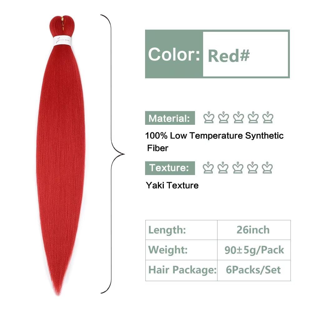 YDDM Capelli Per Treccine Africane Morado Extension Treccine Texture Yaki Easy Install per Principianti 32 Pollici 3 Pezzi Capelli Leggeri e Naturali per Box Braids, Twist e Crochet — view 143