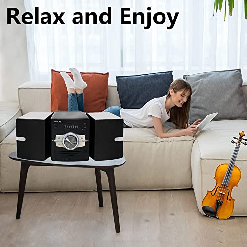 Hanlim HL-616 Home Stereo System With Cd Player Fm Radio Bluetooth Aux In/Usb In, Earphone Jack, Remote Control, 30W Hifi Shelf Stereo System thumb #5