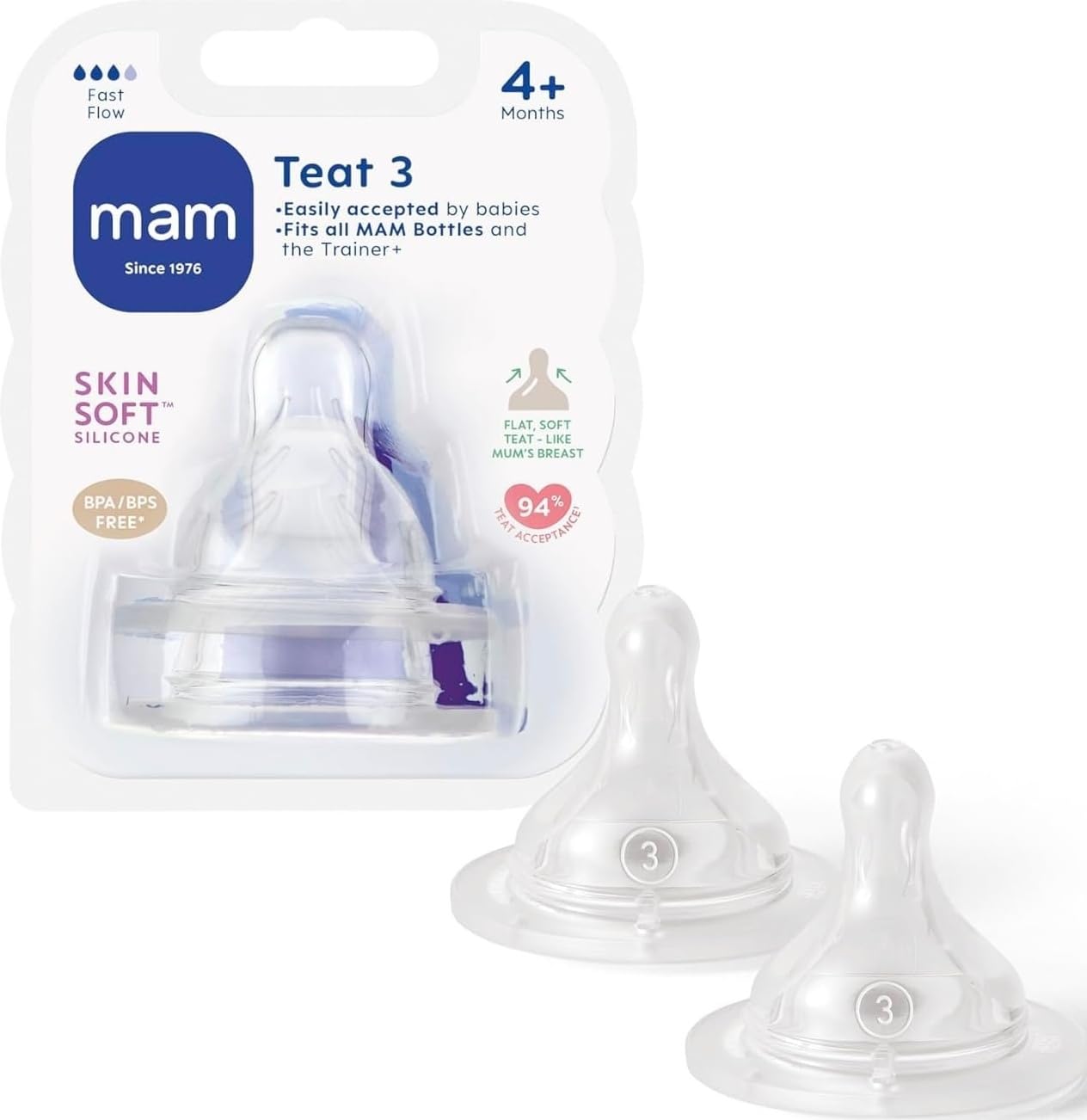 Mam Fast Flow Teat 4+ Months