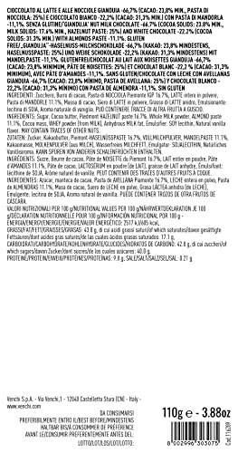 Venchi Tavoletta Cremino 1878, 110g - Cioccolato