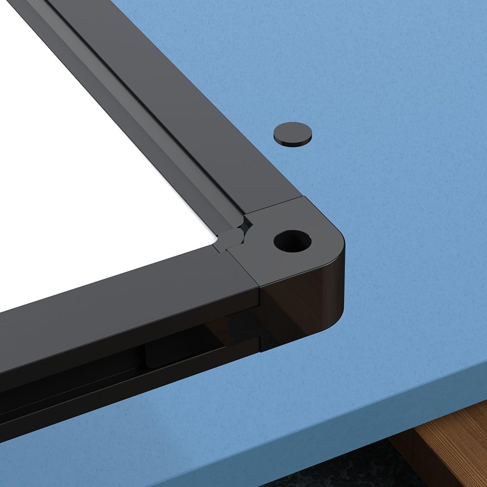 IVOL Mobiles Whiteboard - Schwarz lackierter Stahl - Doppelseitig - Magnetisch & Höhenverstellbar - 80x120 cm