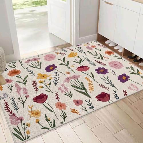 Tapis de chambre fleurs sauvages pour ambiance pays simple - 4