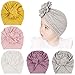 DRESHOW 5 Pezzi Cappello Turbante Bambina Cappellini Berretti e Cappellin per Infantile Bambino Neonato Ragazza
