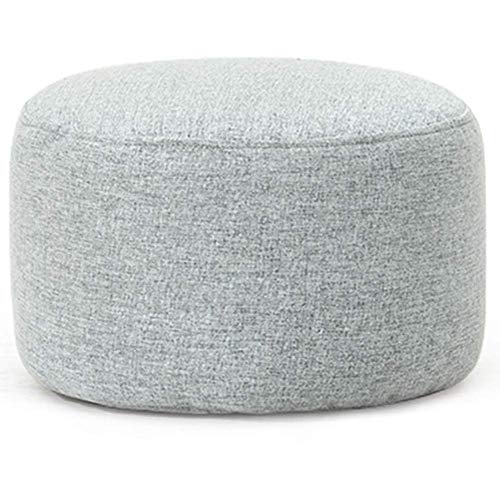 Tabouret de canapé en tissu gris élégant de 45 x 25 cm