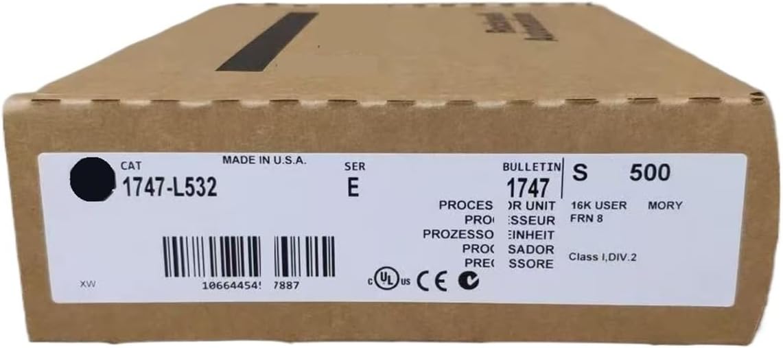 1747-L532 1747-L532 SLC 500 CPU Module 16K Memory DH-485 RS-232 0.44μs Sealed Packaging