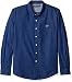 U.S. Polo Assn. Men's Slim Fit Cotton Dobby Straight Point Collar Sport Shirt