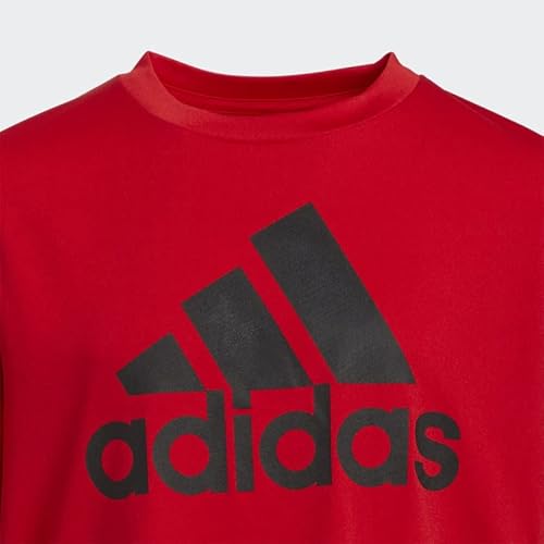 Adidas AA6062 Boys' Short Sleeve Aeroready Performance Logo Tee T-Shirt thumb #1