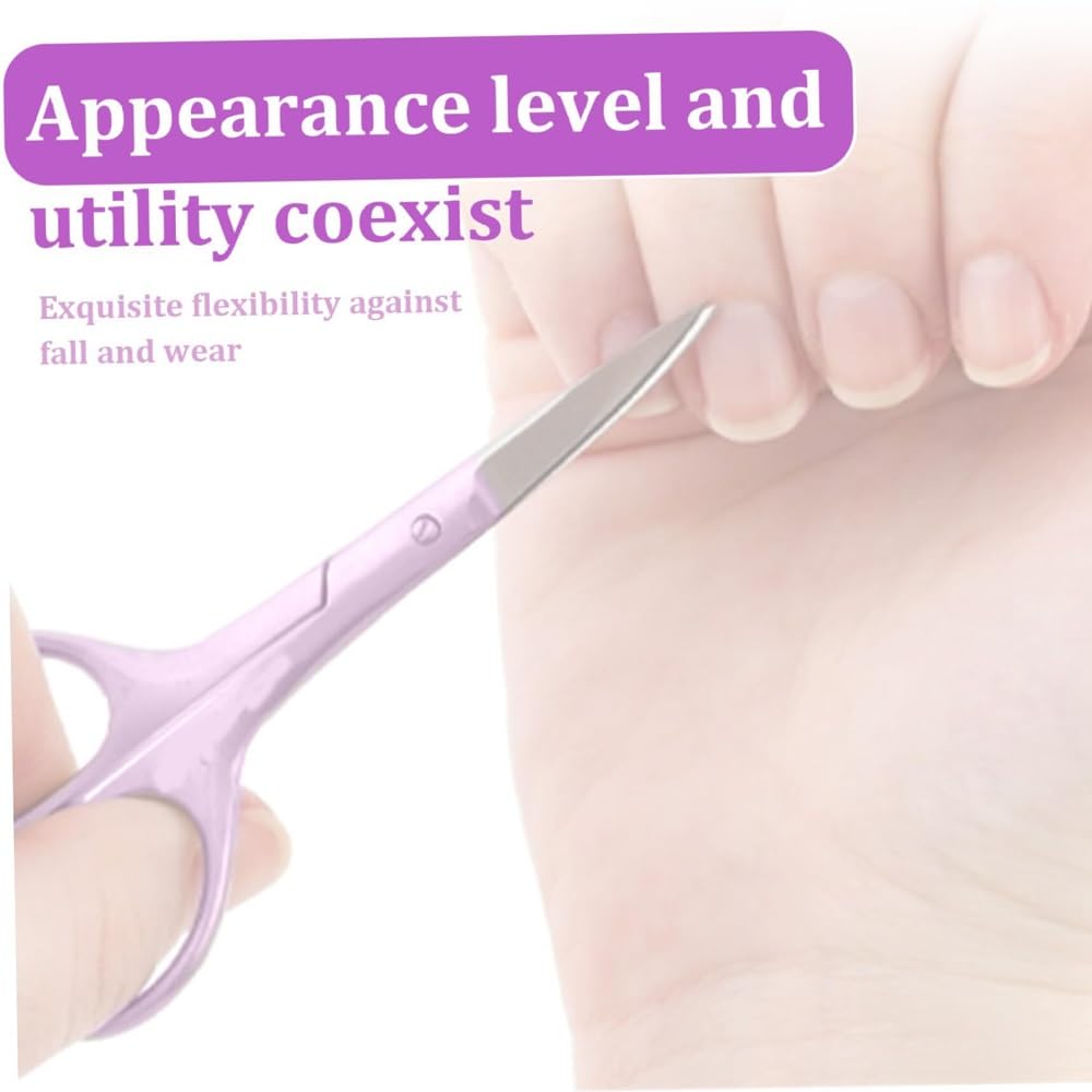 Maniküre-Set für Damen, Nagelpflege-Set, professionelles Maniküre-Set, Nagelschneide-Set aus Edelstahl for Männer und Frauen, Nagelknipser-Set mit Lederetui als Reisegeschenk (16 Stück)(Purple)