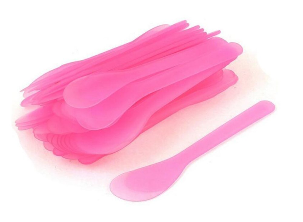 24PCS 13cm 5.2" Plastic Spatulas Spoon Makeup Cosmetic