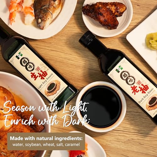 Image of NPG Light Soy Sauce 16.9 fl oz, All Purpose Asian Seasoning | Naturally brewed, rich umami flavor, perfect for sushi, sashimi, dumplings, noodles, marinades and stir-fries