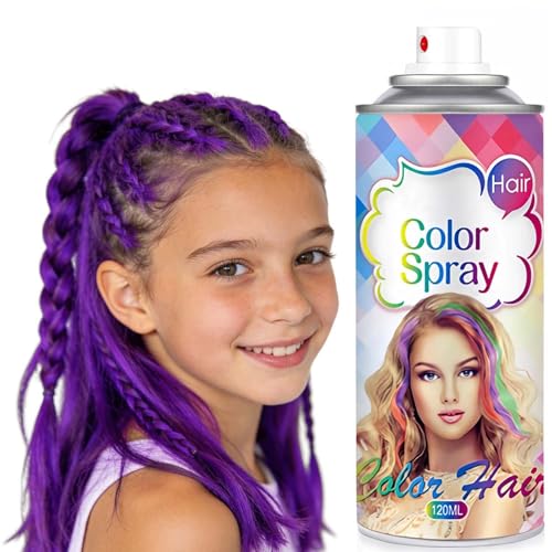 Spray temporal para cabello morado 120ML miniatura 1