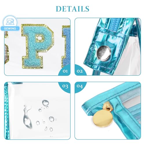 Image of COSHAYSOO Sunscreen Bag Clear Makeup Toiletry Pouch Beach Vacation Essentials for Women Teen Girls Trip Gifts Summer Pool Travel Must Have Accessories Waterproof Stuff