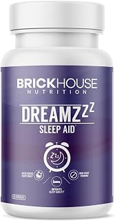 BRICKHOUSE NUTRITION DreamZzz: Natural Sleep Aid with Melatonin 5mg | Non-Habit Forming Sleep Supplement | Fall Asleep Faster & Sleep Better - 1 Pack