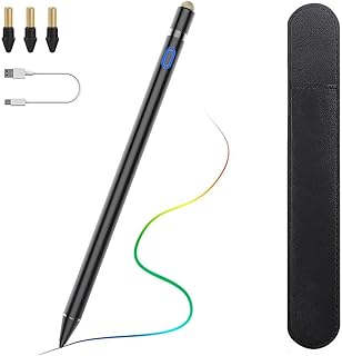 TiMOVO Stylus Pen for iPad, Apple Pencil for 2018-2023 iPad 10/9/8/7/6th Generation,iPad Pro,iPad Air 5/4/3,iPad Mini 6/5 Precise Writing Drawing Palm Rejection Apple Pencil 1st Gen for iPad,Black