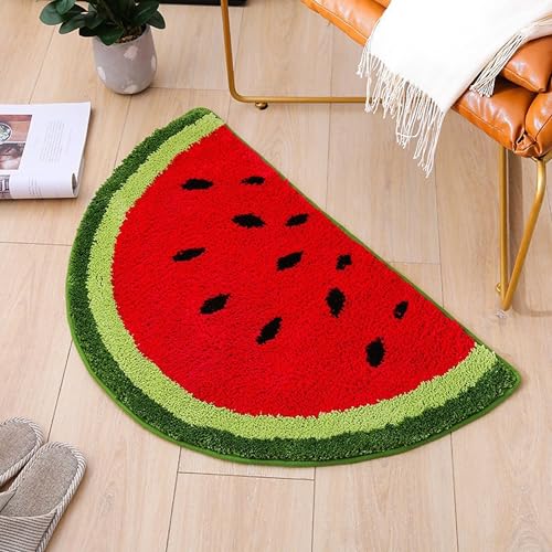Alfombra de sandía que llena de alegría y suavidad la decoración de tu hogar 6