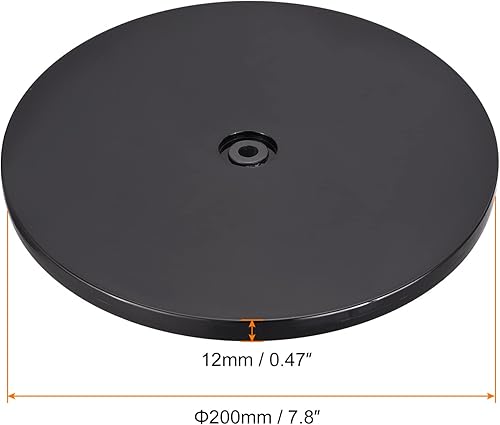 Miniatura 7 de MECCANIXITY Soporte giratorio de 7 pulgadas con rodamientos de bolas de acero, base giratoria Lazy Susan para gabinetes de esquina de cocina, color