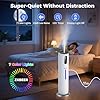 Humidifiers for Bedroom Large Room,ZXBEER 9L Top Fill Ultrasonic Humidifier with 360°Nozzle 7 Color Light Auto Shut-Off,3 Modes Run Up to 48 Hrs Super Quiet Cool Mist Humidifier for Home Baby Adult