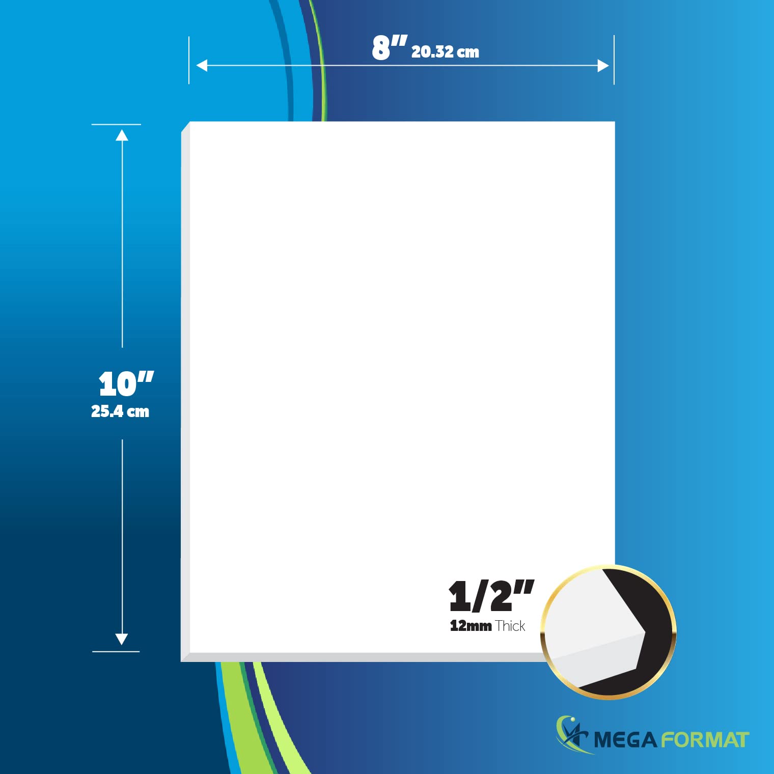 Mega Format PVC Sheets - Rigid White for Crafts & Signs -2