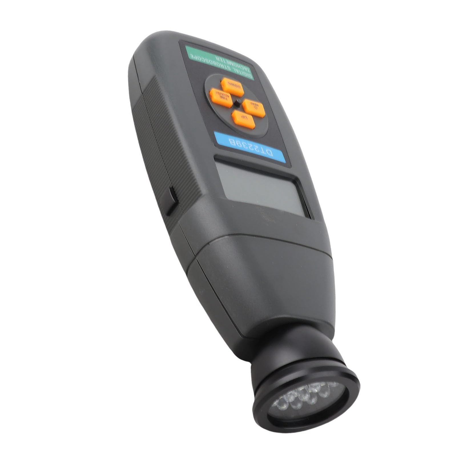 ViaGasaFamido Cyfrowy Stroboskop, Fotoelektryczny Obrotomierz Ręczny Miernik Obrotów 60-19999 Obr./min dla Mechaników i Inżynierów
