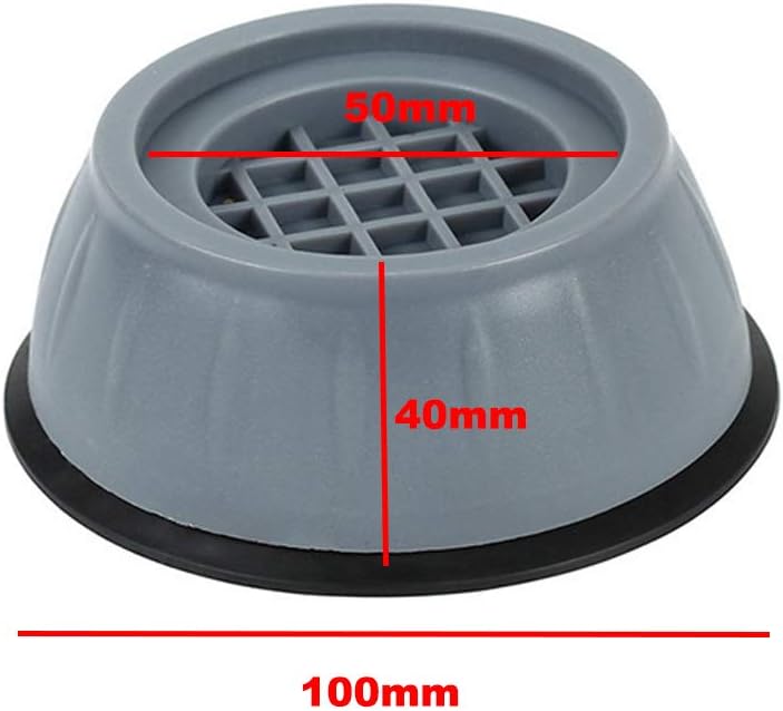 Coussins de Pied Anti-Vibrations pour Machine à Laver et Sèche-Linge (4 Pièces) - Réduction du Bruit et Protection des Sols - Image secondaire