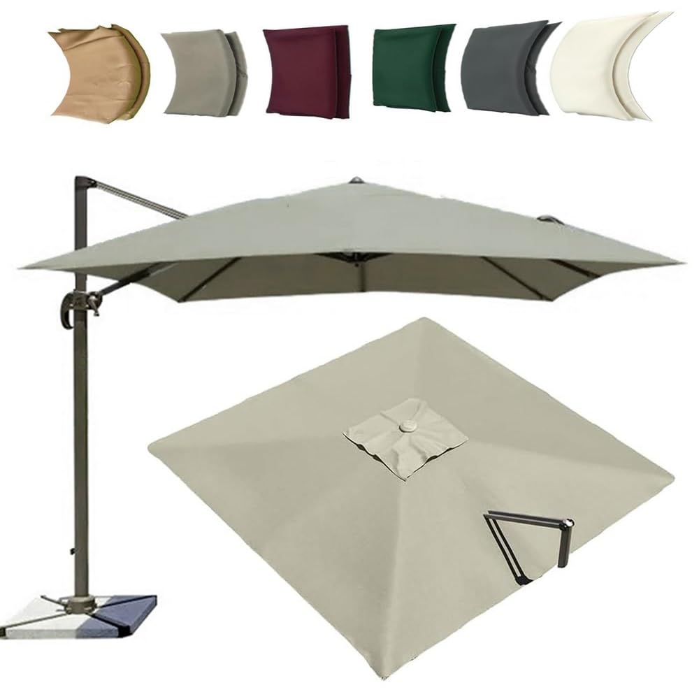 Fjqfhh Top Color Garden Parasol, Replacement Canopy For Offset Umbrella 8Ribs(,4X300cm/13X9.8ft)