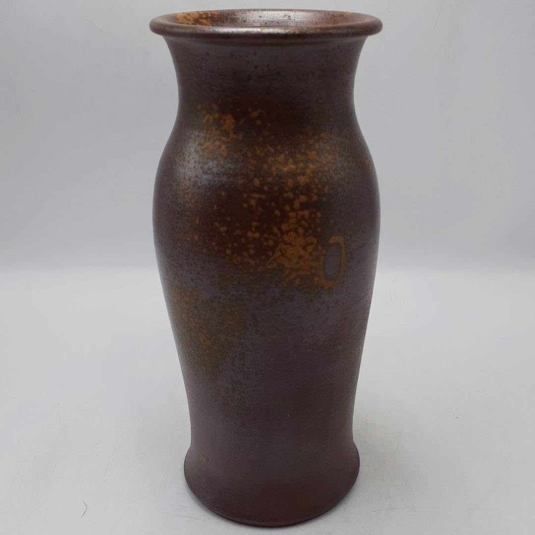 Amazon.co.jp: 備前焼 木村陶峰 陶正園 花入 胡麻焼 花瓶 茶道具 2  