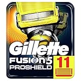 Gillette Fusion 5 PhoShield Cuchillas de Afeitar Hombre con Tecnología Flexball, Paquete de 11 Cuchillas de Recambio
