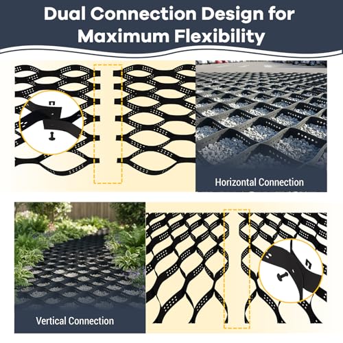 40FT Gravel Grid for Driveway –HDPE Geocell Ground Stabilizer by GRITSPIKE - Used condition - Image 9