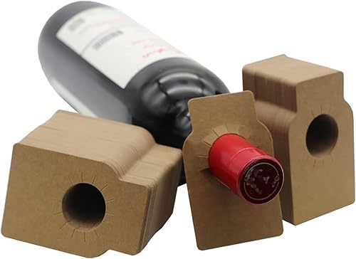 LATRAT Lot de 200 étiquettes en papier kraft pour bouteille de vin, porte-bouteille, porte-bouteille, champagne, boisson, marron