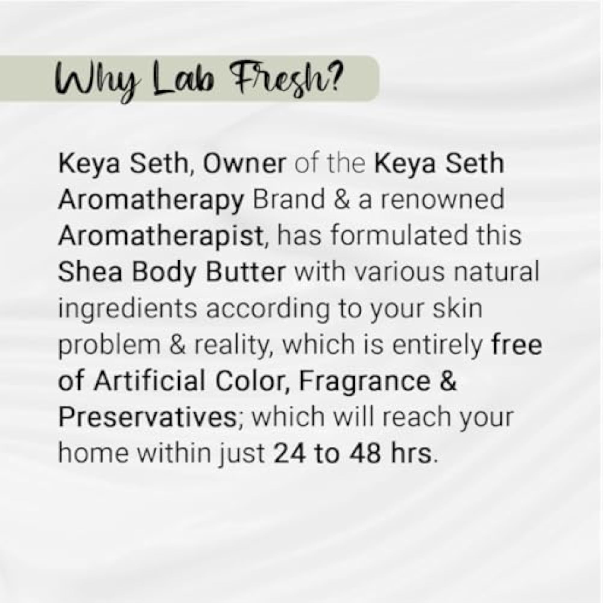 Lab Fresh Shea Body Butter with Rose & Geranium Oil