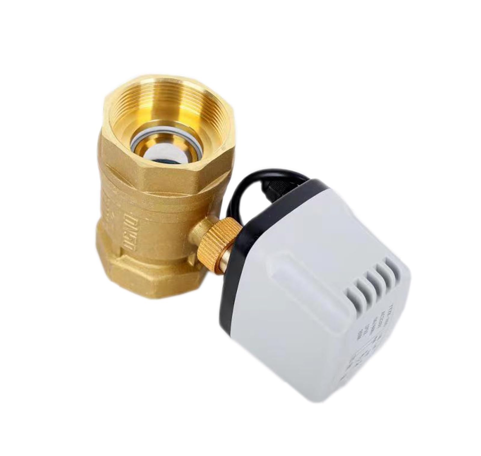 Válvula de bola eléctrica Válvula de bola motorizada impermeable IP65 de 1-1/2 ", 220V, 12V, 24V, 3 cables, 2 controles, Motor eléctrico de latón de gran torsión, 1 ud.(12VDC)