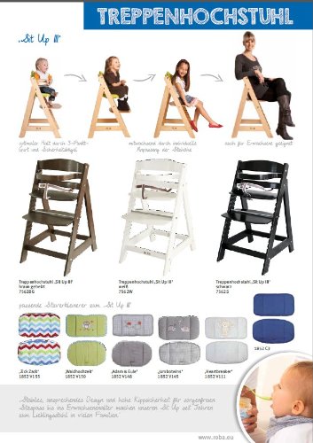 Roba 7562 S Treppenhochstuhl, Sit Up III, schwarz - 6