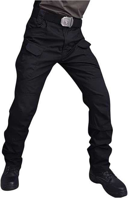OIOLOYJM Military Cargo Pants for Men Hiking Relaxed Fit Work Waterproof Stretch Tactical Lightweight Outdoor Travel Pant