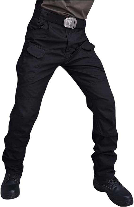 OIOLOYJM Military Cargo Pants for Men Hiking Relaxed Fit Work Waterproof Stretch Tactical Lightweight Outdoor Travel Pant