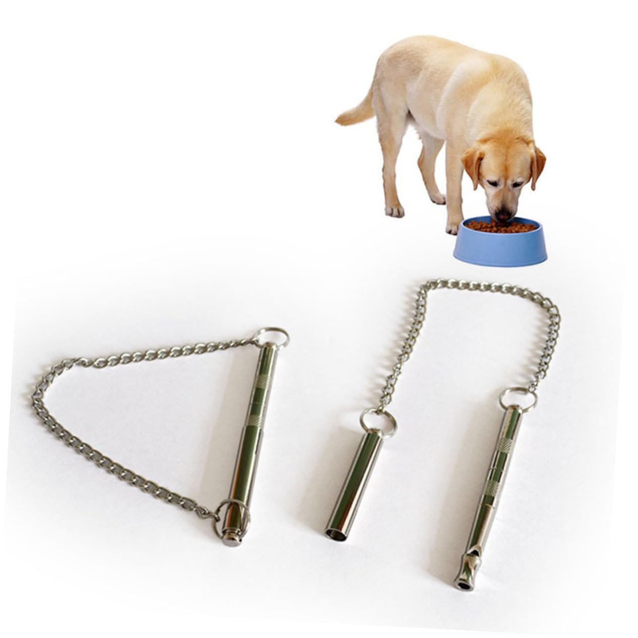 Beavorty 2pcs Dog Whistle Pet Training Whistle Sound for Dogs Barking Device Pet Horn