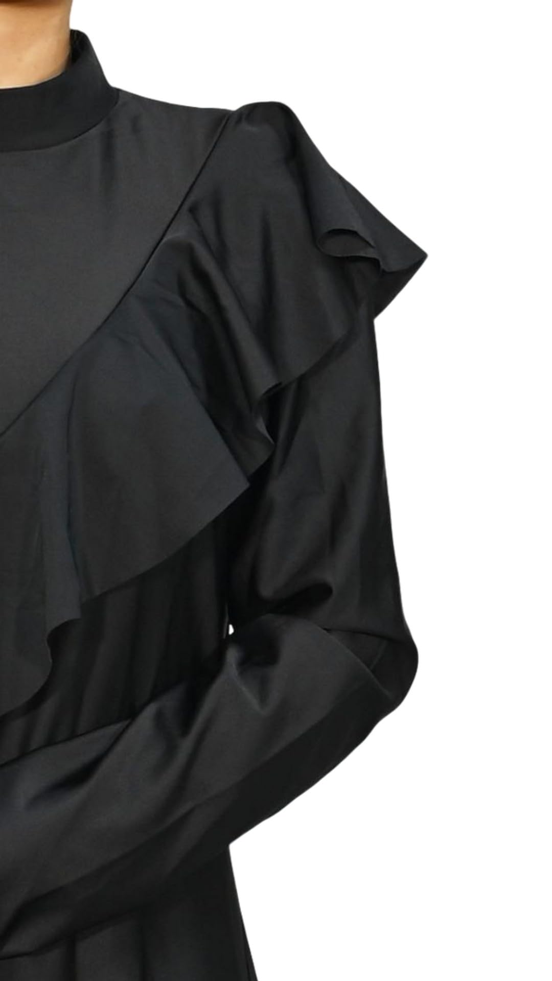 Burkini Elegante con Volant e Gonna a Copertura Completa