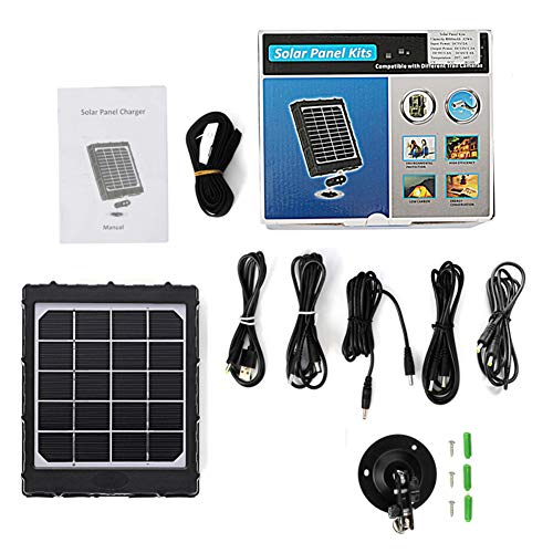 image for TKKOK Trail Camera Solar Power Panel 8000mAh 3W Supporting 12V 9V 6V f