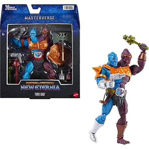 ​Masters of the Universe Masterverse Action Figure Two-Bad, Detailed Articulated Collectible with Battle Accessories and Swappable Hands, MOTU Toy Gift​​, HLB59 Cover