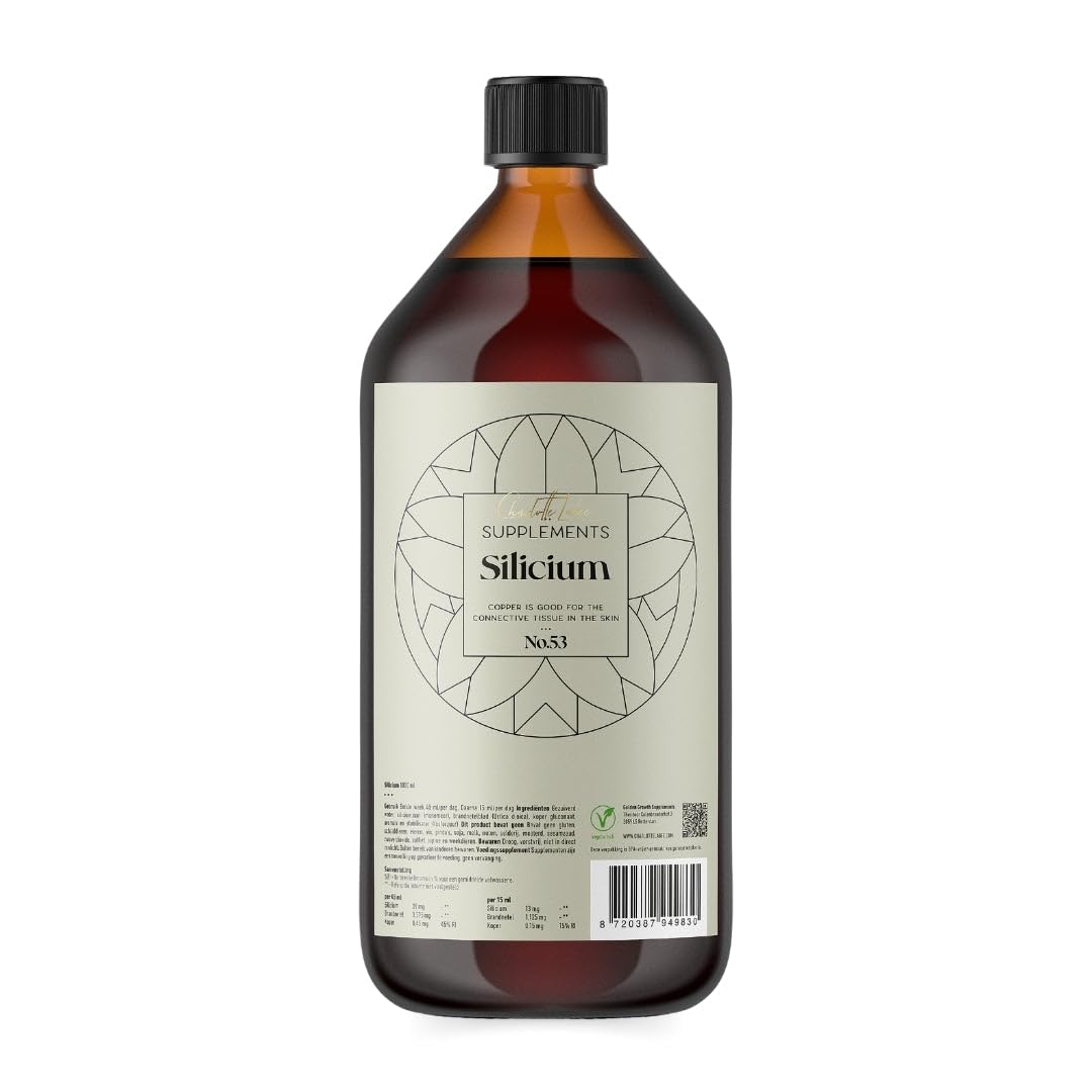 Silicium 1000 ml – Charlotte Labee Supplements – Contient du cuivre – 100% naturel et emballé de manière durable
