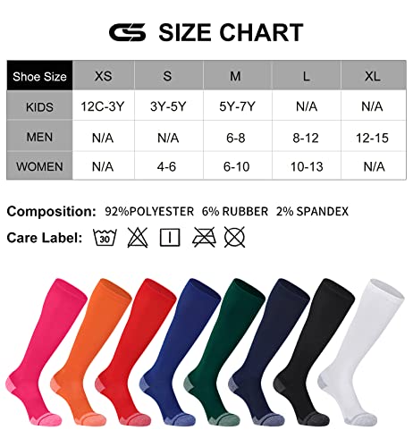 Cs Celersport 2 Pack Baseball Softball Socks Over The Calf Sports Tube Socks For Youth Men And Women Large Red #TOP1