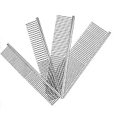 Größe: Tierhaarkamm in 4 verschiedenen Größen, 15.6 x 2.8 cm/18.7 x 3.4 cm/18.7 x 3.8 cm/18.7 x 5.2 cm. Diese Kämme bestehen aus hochwertigem Edelstahl.