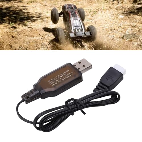 1/16 RC Ładowarka Samochodowa, 7.4V 1000mA Bateria Lipo Ładowarka USB Kabel ładujący do 1/16 Samochodu ze Zdalnym Sterowaniem