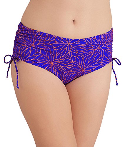 Fantasie Womens Cape Verde Adjustable Leg Bikini Short size Small in Blue