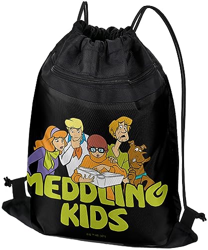 LOGOVISION Scooby Doo Meddling Kids Drawstring Backpack Sports Bag Sackpack 17