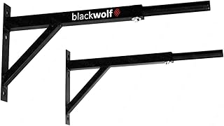 Barra Paralela Fixa Dip De Parede Musculação Academia Calistenia Blackwolf