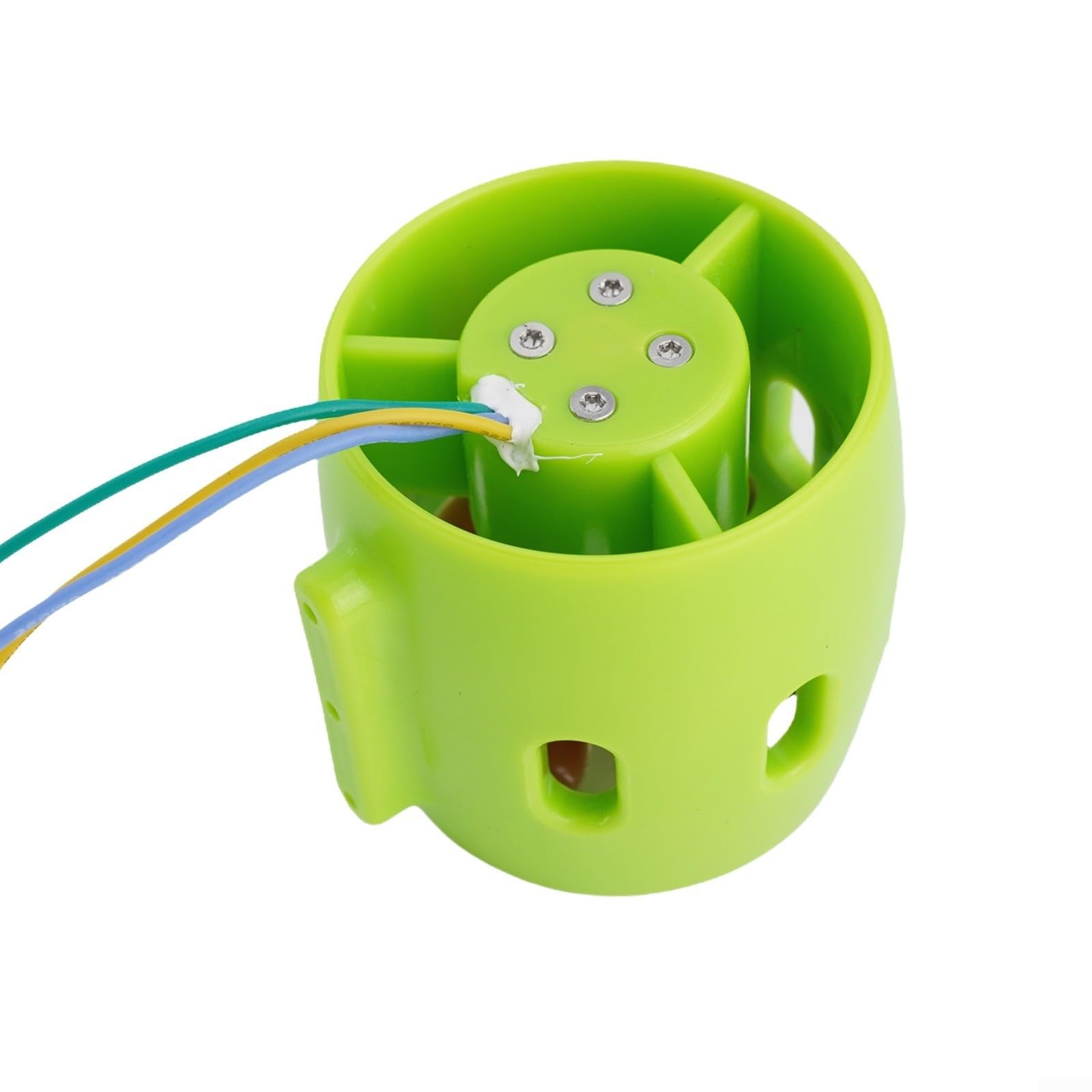 Impulsor subacuático sin escobillas para barcos y kayaks modelo RC rodamiento de acero inoxidable aleación de aluminio Shell verde 12-24V 30-200W (en sentido antihorario)