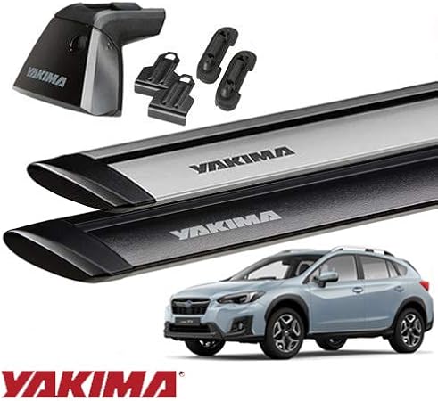 Amazon Yakima 正規品 スバル Xv Gp Gt系に適合 ベースラックセット ベースライン ベースクリップ126 138 ジェットストリームバーs シルバー バー 車 バイク