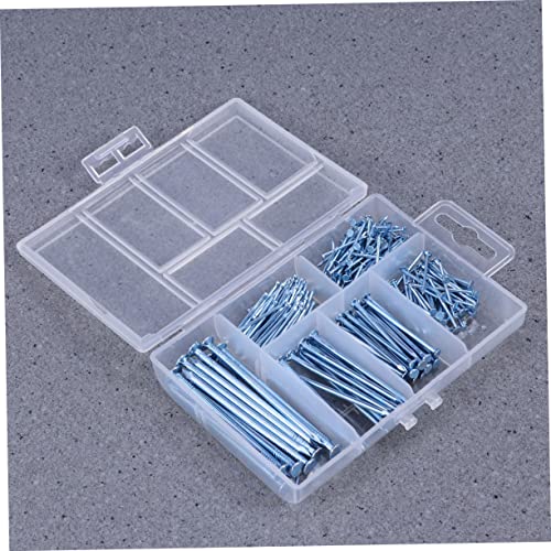 Clavos para colgar cuadros Housoutil 240 piezas hierro plata miniatura 6