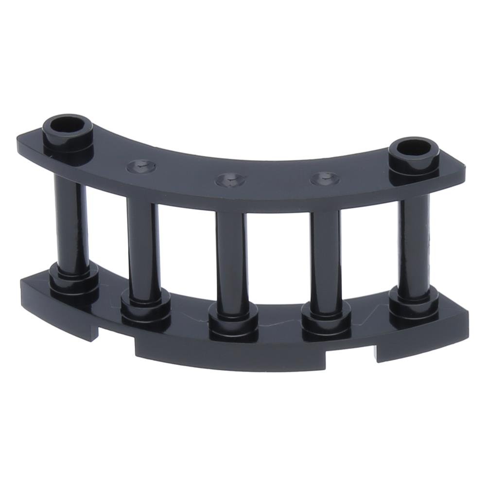 LEGO® Fence Spindled 4 x 4 x 2 Quarter Round Black