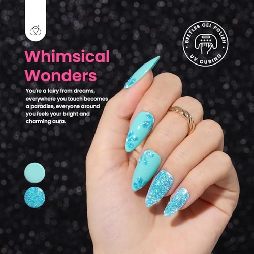 Image of Beetles Chameleon Gel Nail Polish Set- 6 Colors Gel Polish Crushed Diamond